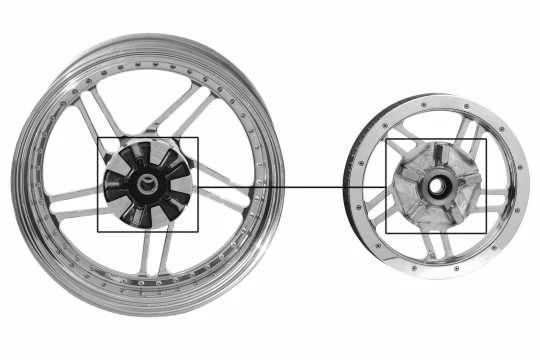 Pulley Spoke Poliert 4 Pulley Spoke Poliert – Bild 2