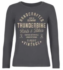 Thunderbike Damen Longsleeve Handcrafted Grau