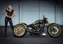 Thunderbike Damen T-Shirt New Custom, Schwarz -Thunderbike 19 11 1011v 5