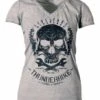 Thunderbike Damen T-Shirt Death´s Head Grau -Thunderbike 19 11 1073
