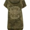 Thunderbike Damen T-Shirt Speed Skull Olive