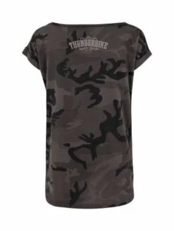 Thunderbike Damen T-Shirt Grunge Skull Schwarz -Thunderbike 19 11 1126v hi2