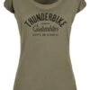 Thunderbike Damen T-Shirt Customs Olive Grün -Thunderbike 19 11 1214v2