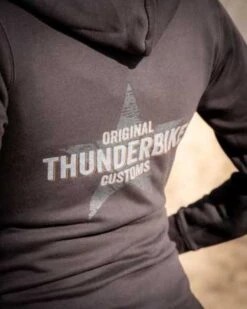 Thunderbike Damen Zip Hoodie Vintage Custom, Schwarz -Thunderbike 19 20 1001v 4