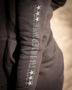 Thunderbike Damen Zip Hoodie Vintage Custom, Schwarz -Thunderbike 19 20 1001v 5
