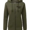 Thunderbike Damen Zip Hoodie Olive Grün