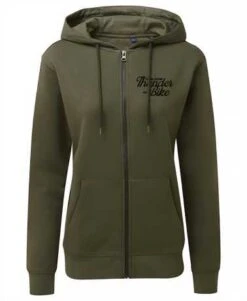 Thunderbike Damen Zip Hoodie Olive Grün