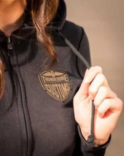 Thunderbike Damen Zip Hoodie Original Schwarz -Thunderbike 19 20 1221v 5