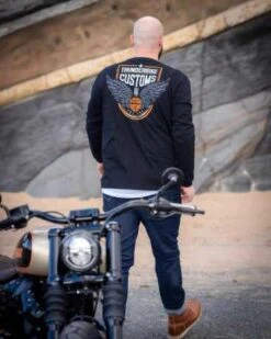 Thunderbike Longsleeve Customs Schwarz -Thunderbike 19 30 1211v 2