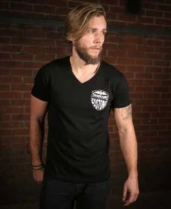 Thunderbike V-Neck T-Shirt New Custom Schwarz -Thunderbike 19 31 1011a 3