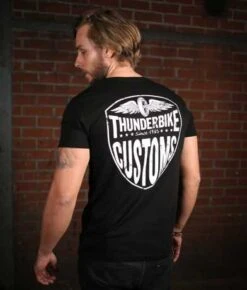 Thunderbike V-Neck T-Shirt New Custom Schwarz -Thunderbike 19 31 1011a 4