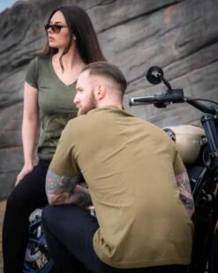 Thunderbike T-Shirt New Custom, Oliv -Thunderbike 19 31 1014v 2