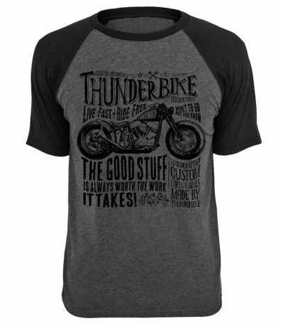 Thunderbike T-Shirt Flying Pan, Grau 3 Thunderbike T-Shirt Flying Pan, Grau