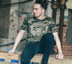 Thunderbike T-Shirt Speed Skull Olive -Thunderbike 19 31 1116v 3