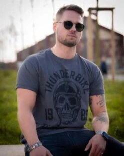 Thunderbike T-Shirt Ride Till Death Grau -Thunderbike 19 31 1243v 4