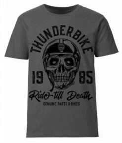 Thunderbike T-Shirt Ride Till Death Grau