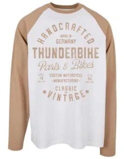 Thunderbike Longsleeve Handcrafted Weiß/beige