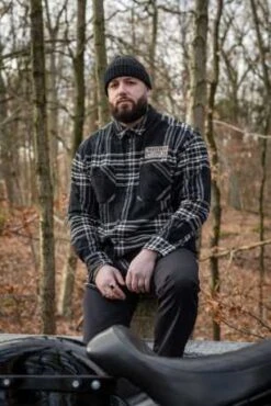 Thunderbike Karohemd Schwarz/beige -Thunderbike 19 32 1190v 11