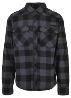 Thunderbike Flanellhemd Original Grau/schwarz