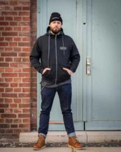 Thunderbike Zip Hoodie Flying Spark Plug Schwarz/grau -Thunderbike 19 40 1281v 6