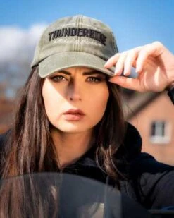 Thunderbike Baseball Cap Customs Olive -Thunderbike 19 80 1194 5