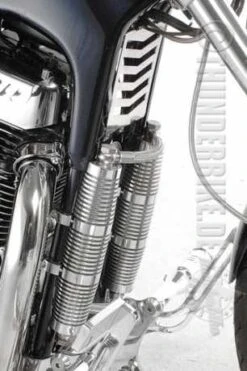 Doppel Ölkühler-Blende Alu Poliert -Thunderbike 22 00 130 210