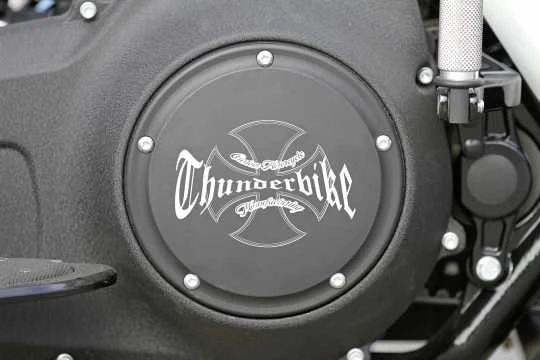 Kupplungsdeckel Thunderbike Schwarz Matt Eloxiert 4 Kupplungsdeckel Thunderbike Schwarz Matt Eloxiert – Bild 2