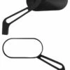 Spiegel Set Oval Schwarz -Thunderbike 23 99 1055 31