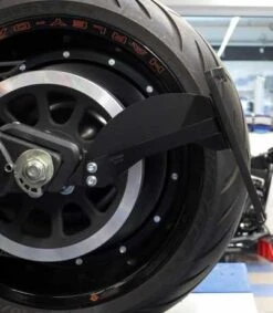 Seitlicher Kennzeichenhalter Lang Schwarz Matt -Thunderbike 28 74 190 3