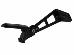 Seitlicher Kennzeichenhalter Alu Lang Schwarz Matt