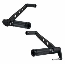 Fußrastenanlage Base Satin Schwarz Cut