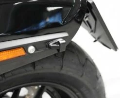 Strut Stripe LED 3in1 Blinker & Rücklicht Schwarz Wrinkle -Thunderbike 41 74 230 42