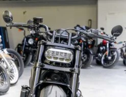 Blinker Stripe LED Im Alugehäuse Schwarz/getönt -Thunderbike 41 85 010 23