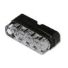 Mini LED Kennzeichenbeleuchtung Schwarz -Thunderbike 43 99 8801