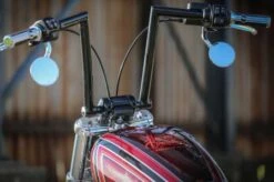 Tacho-Riser-Kit Schwarz 7 Tacho-Riser-Kit Schwarz -Thunderbike 51 74 030 21