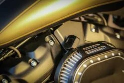 EFI-Cover Mit Manometerhalter Schwarz Wrinkle -Thunderbike 96 77 180 21